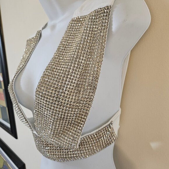 Geebin Flores Rhinestone Top - Size M - Picture 2 of 10